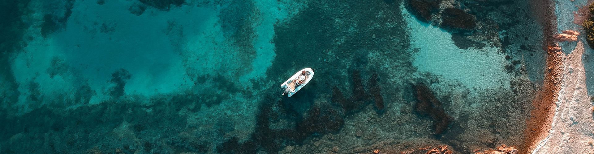 Isole della Corsica in barca