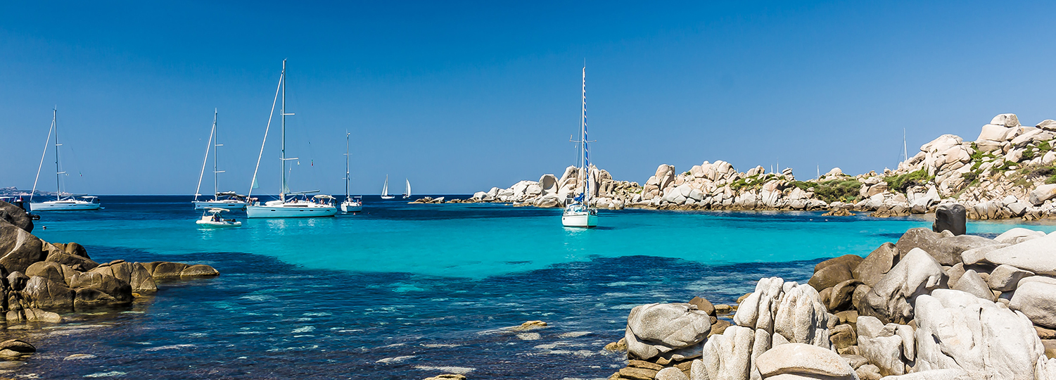 Isole della Corsica in barca